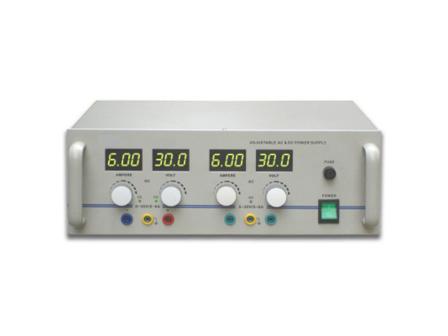 AC / DC Zdroj napjen, 0-30 V, 0-6 A (230 V, 50 / 60 Hz)
